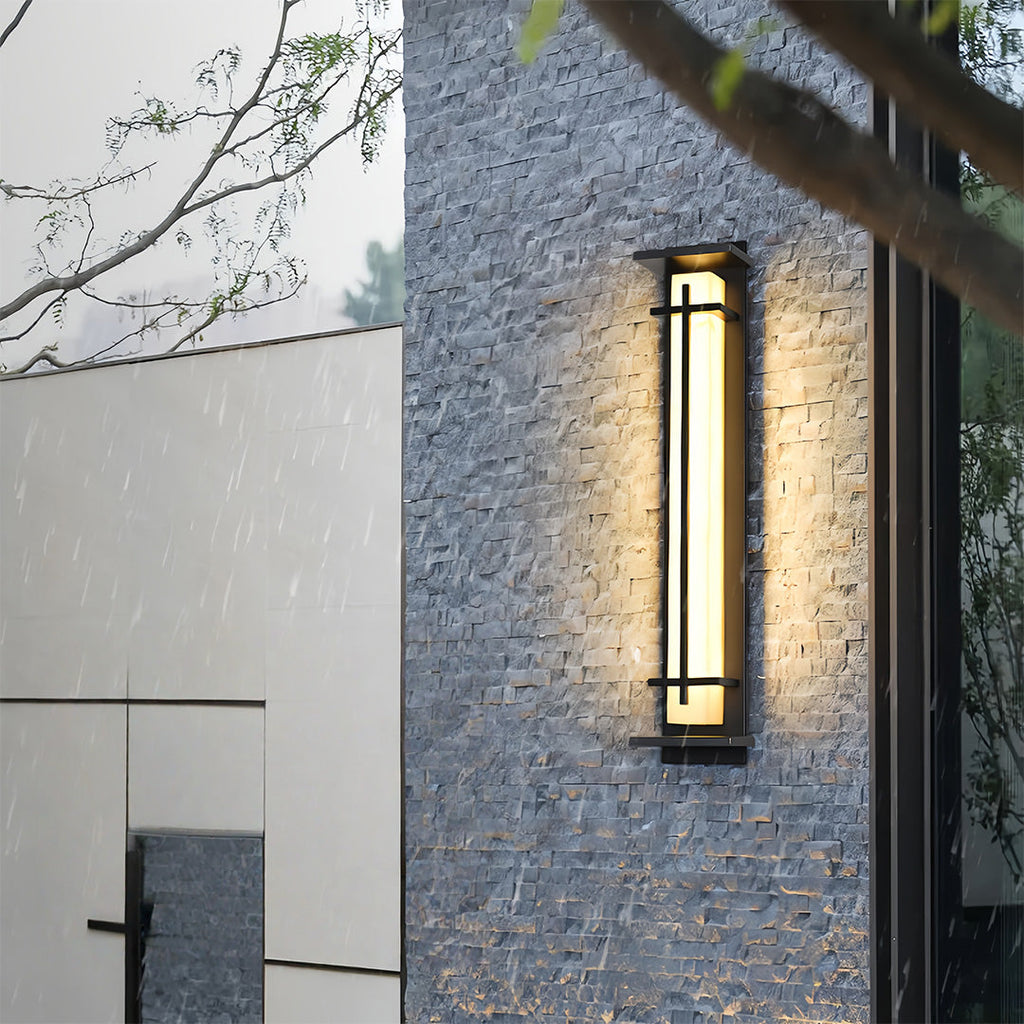 RAVENSCROFT OUTDOOR ILLUMINATOR, MINIMALIST WATER-RESISTANT WALL LAMP