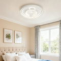 WINDSOR WHITE ROUND CEILING LIGHT FAN