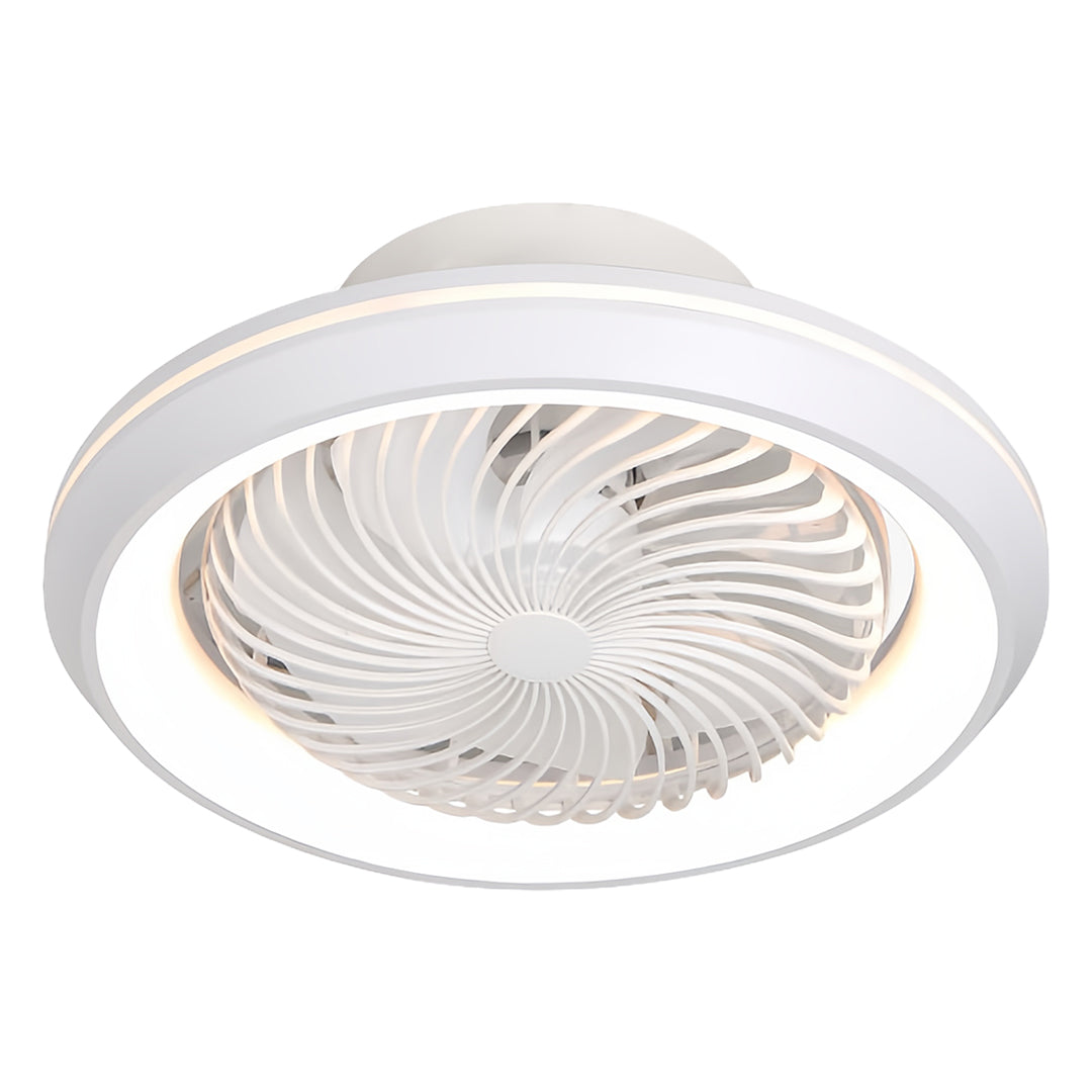 WINDSOR WHIRL LED CEILING LIGHT FAN WITH REMOTE CONTROL AND TRIPLE COLOR DIMMING