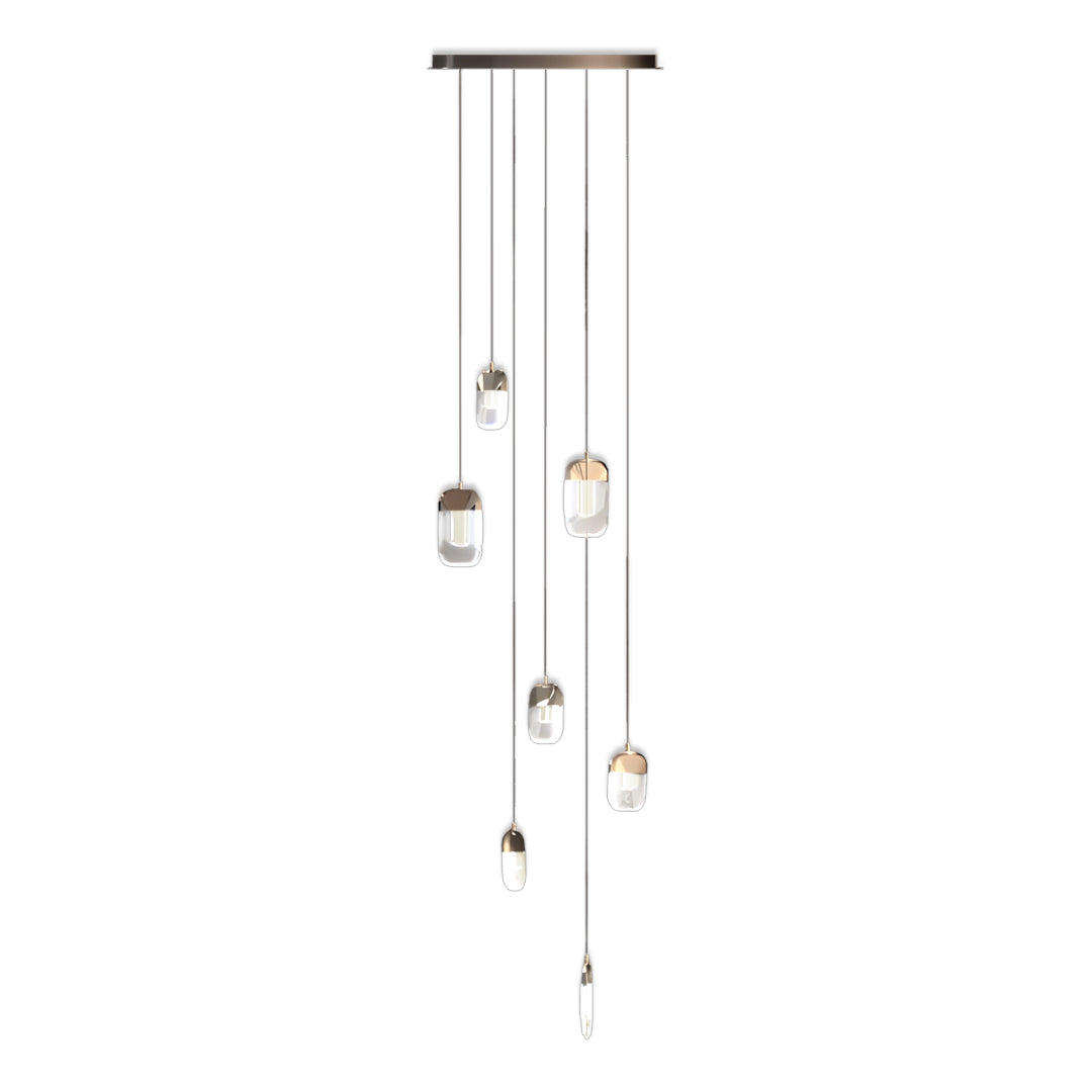 WINDSOR CRYSTAL DRAPED STAIRCASE CHANDELIER