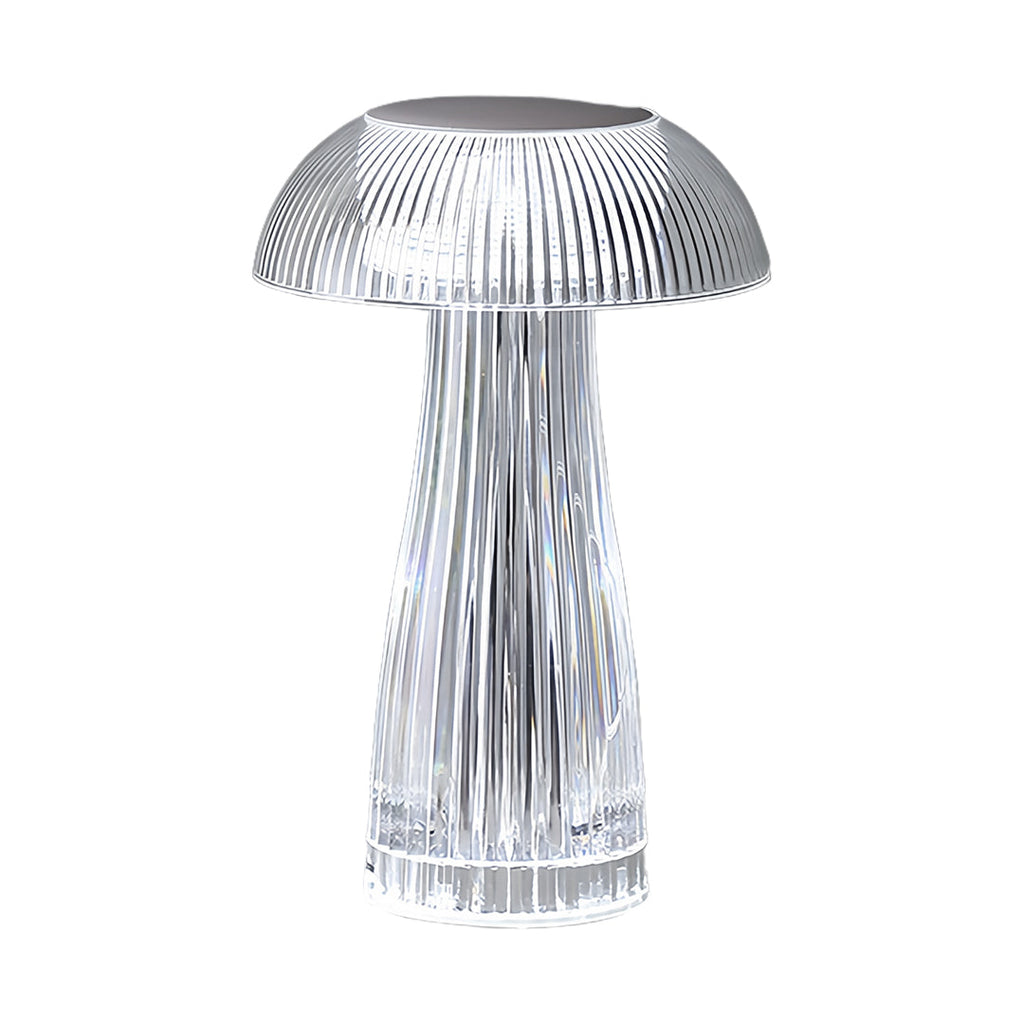 1. **WILLOUGHBY ILLUMINATED ACRYLIC TABLE LAMP**  
   A strikingly clear lamp that combines modern design with portability, perfect for adding a luminous touch to any space.

2. **FENWICK TRANSLUCENT ACRYLIC LAMP**  
   This portable lamp showcases a slee