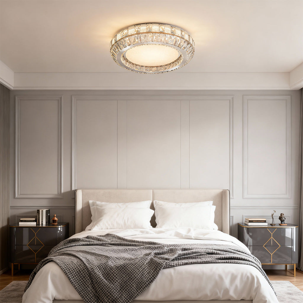 FARINGTON CRYSTAL FLUSH CEILING GLOW