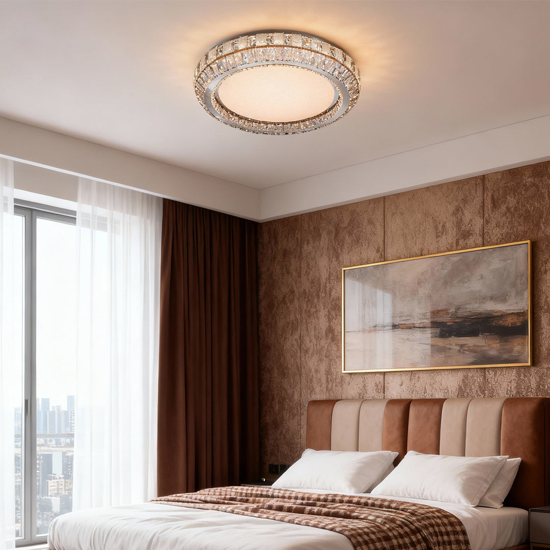 FARINGTON CRYSTAL FLUSH CEILING GLOW