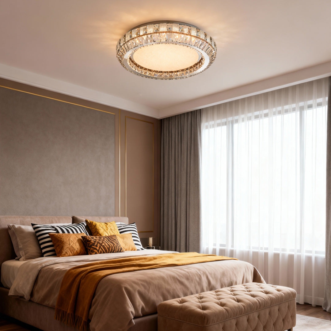 FARINGTON CRYSTAL FLUSH CEILING GLOW