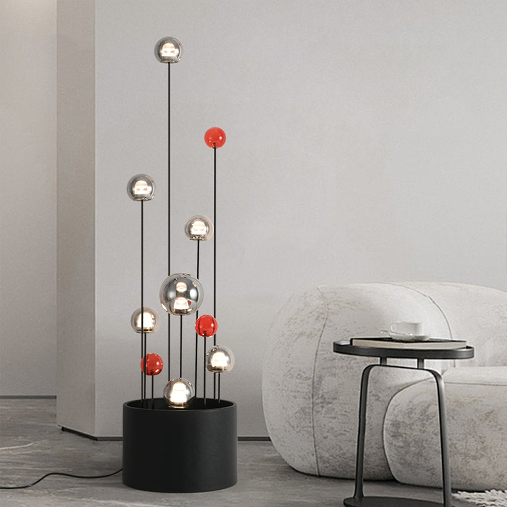 CHARLESTON HUE ORB LAMP WITH STAND