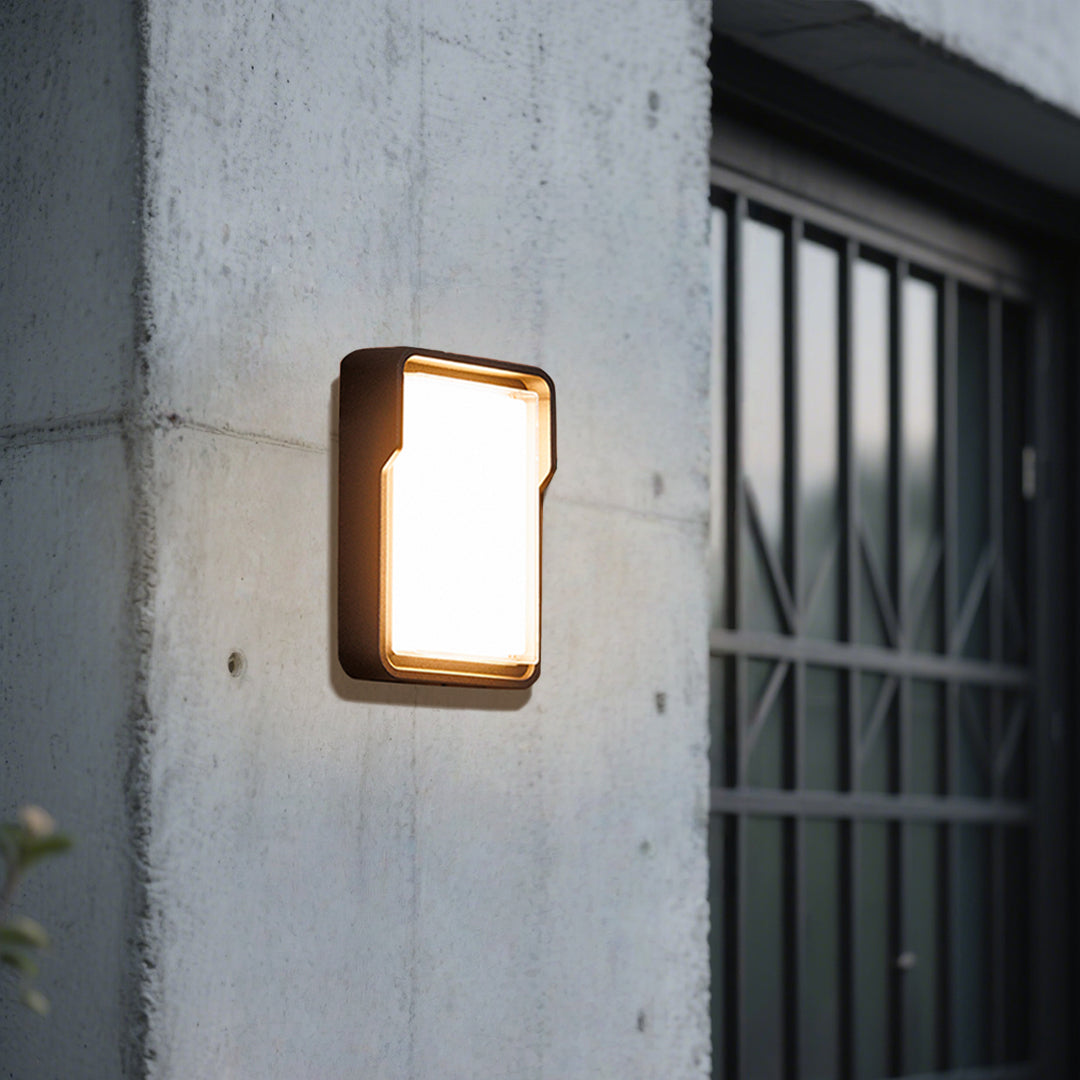 FENWICK SQUARE LED OUTDOOR LANTERN, WEATHER-RESISTANT AMBIENCE LIGHT