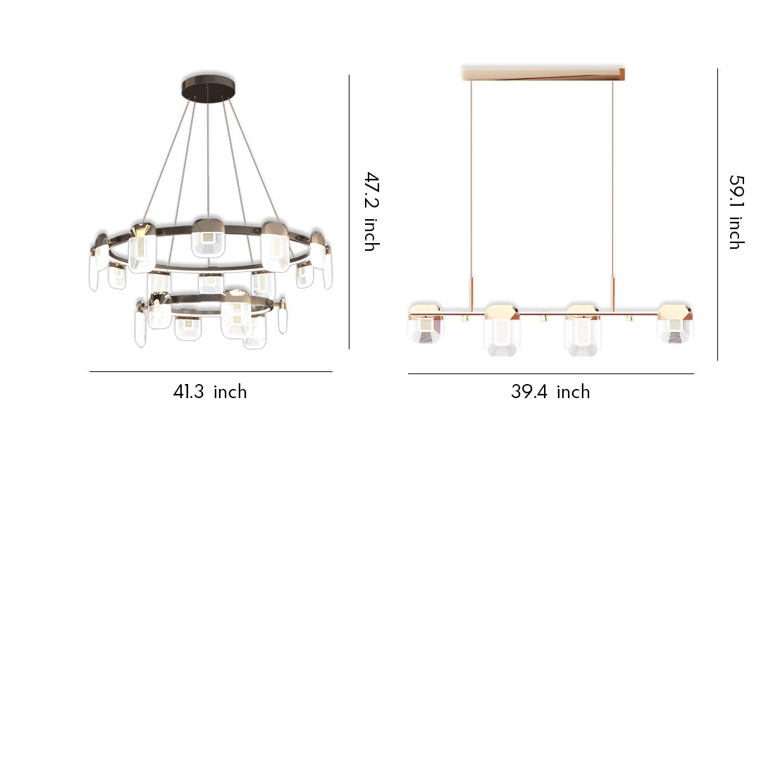 VERONA CRYSTAL LATTICE CEILING GLEAMER