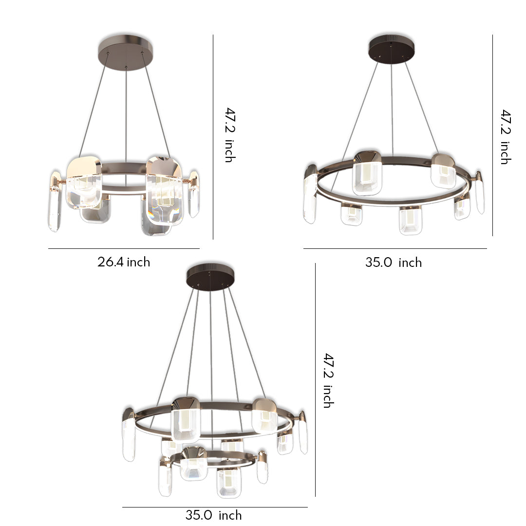 VERONA CRYSTAL LATTICE CEILING GLEAMER