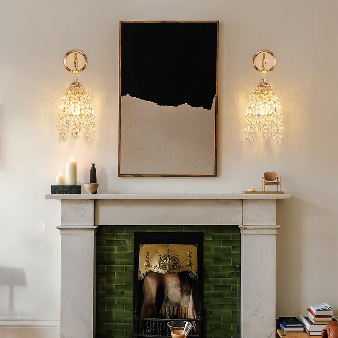 WINDSOR CRYSTAL FLARE WALL LANTERN