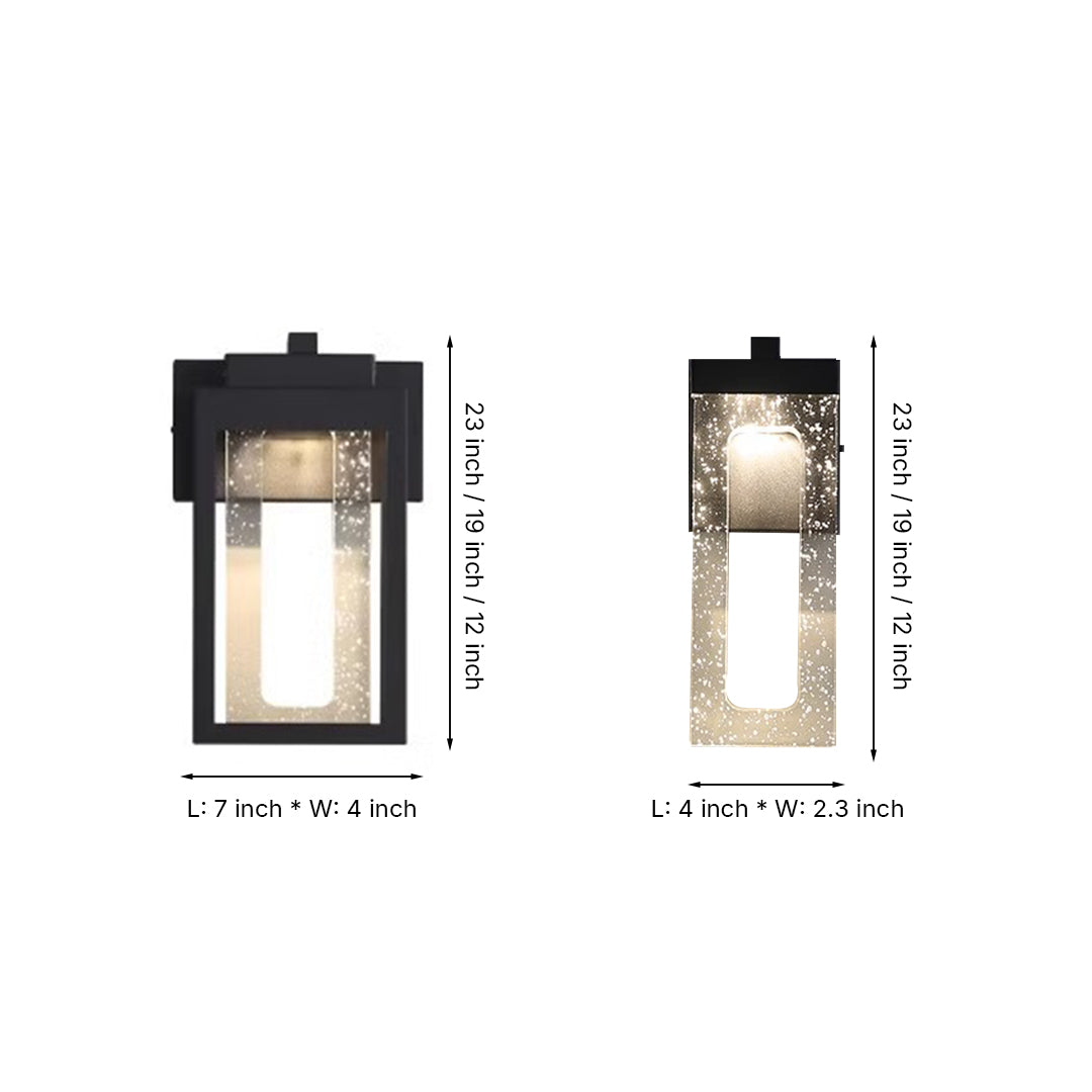 1. "WINDERMERE AQUA-BEAM OUTDOOR LANTERN"  
   - A waterproof fixture featuring a stunning crystal design that refracts light beautifully, perfect for illuminating garden paths and patios.

2. "HASTINGS CRYSTAL-CLAD WALL SCONCE"  
   - A weather-resistant