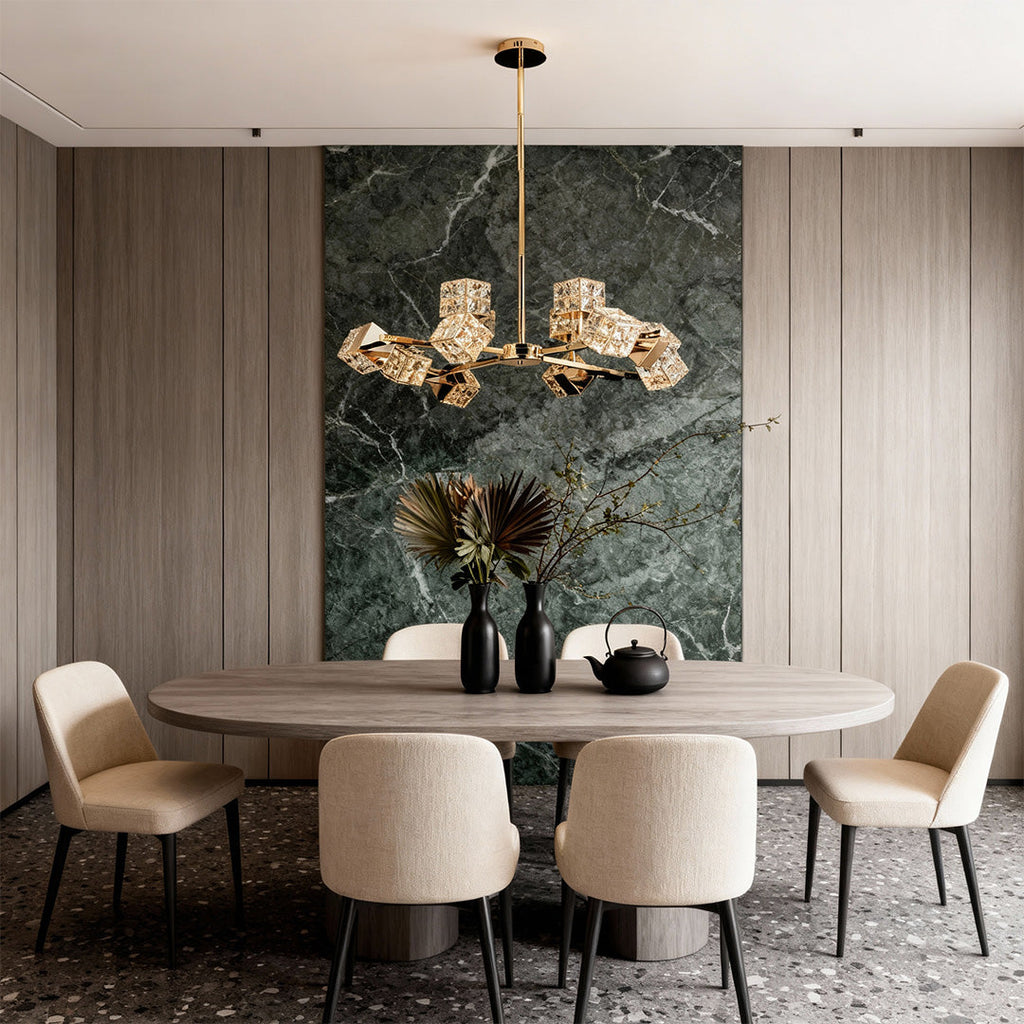 WINTHORPE CRYSTAL CUBE CEILING LANTERN