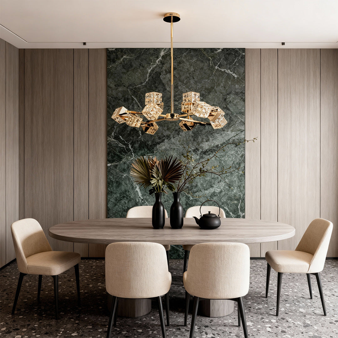 WINTHORPE CRYSTAL CUBE CEILING LANTERN