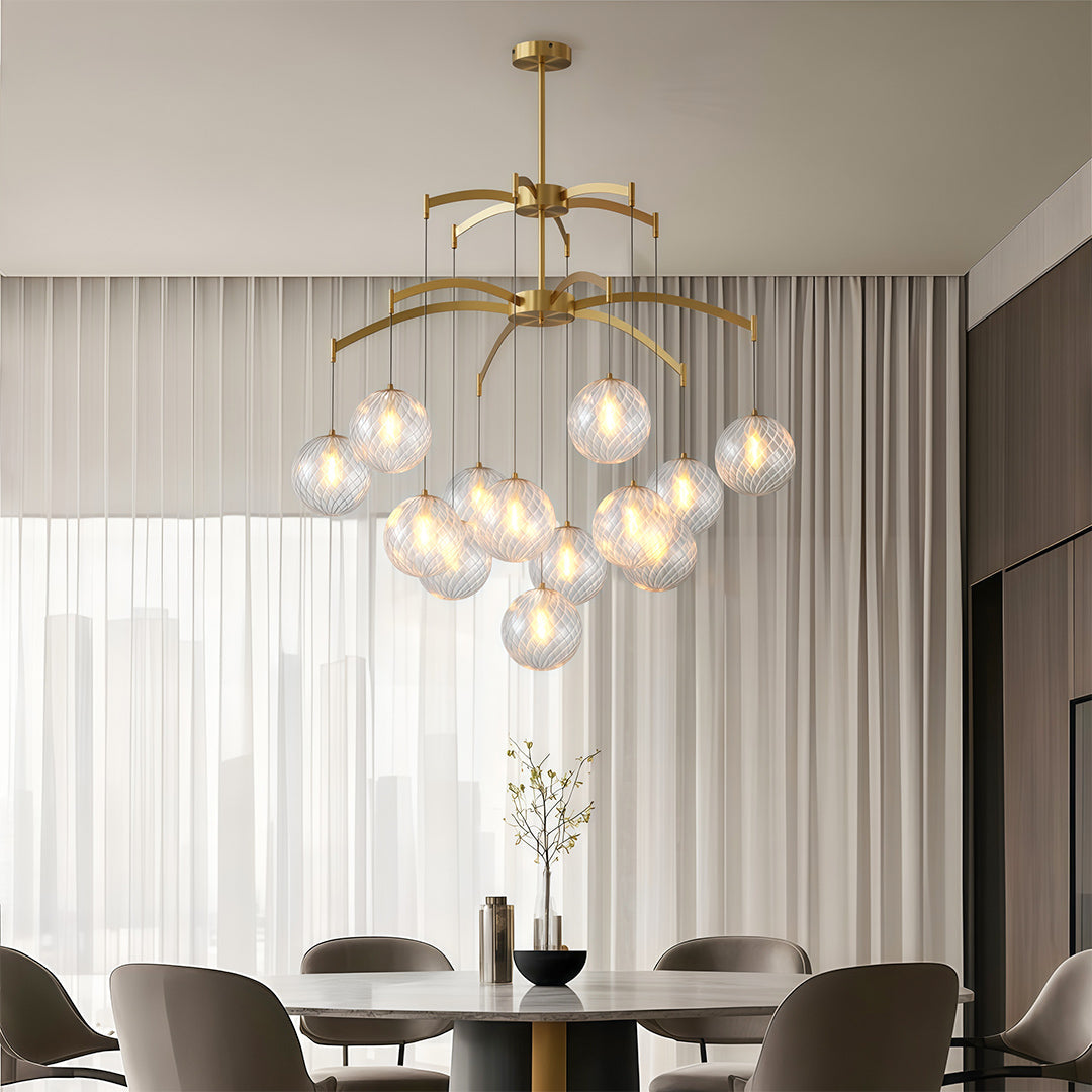 FENWICK COPPER ORB CEILING LUMINAIRE