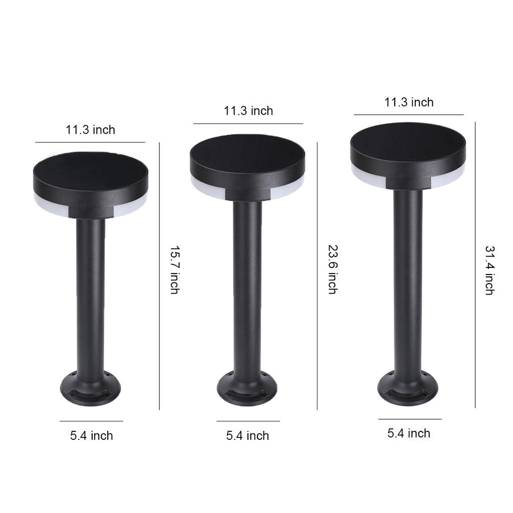 RAVENWOOD OUTDOOR METAL PATHLIGHT WITH WATERPROOF DESIGN