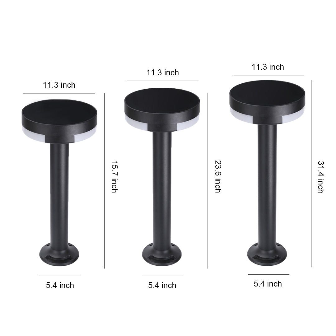 RAVENWOOD OUTDOOR METAL PATHLIGHT WITH WATERPROOF DESIGN