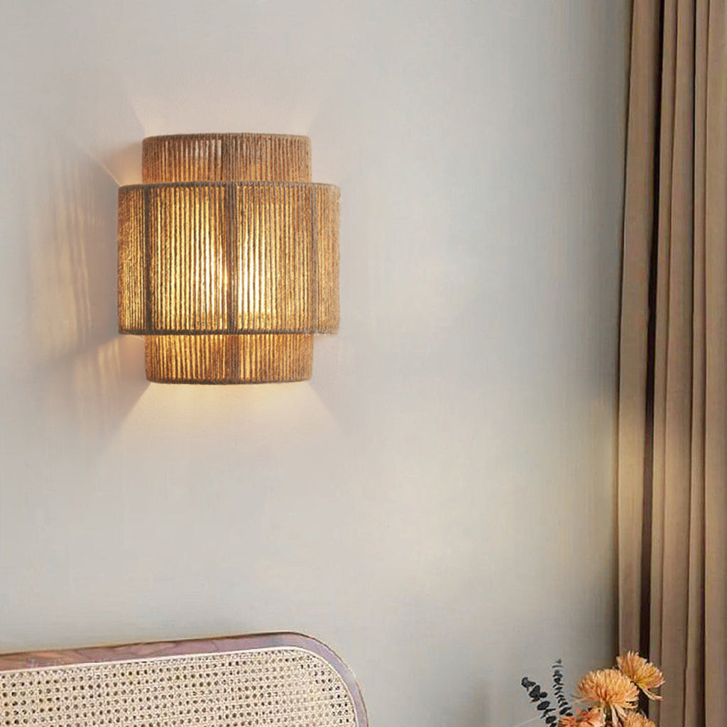 FENWICK NATURAL FIBER WALL LANTERN