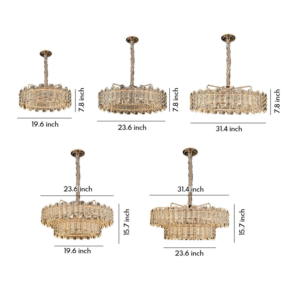WINTERBOURNE CRYSTAL-ENCRUSTED CEILING LANTERN