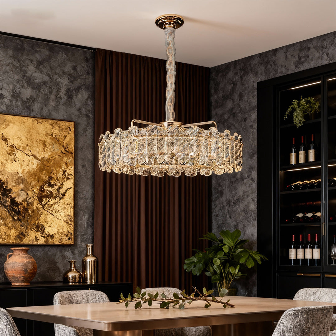 WINTERBOURNE CRYSTAL-ENCRUSTED CEILING LANTERN