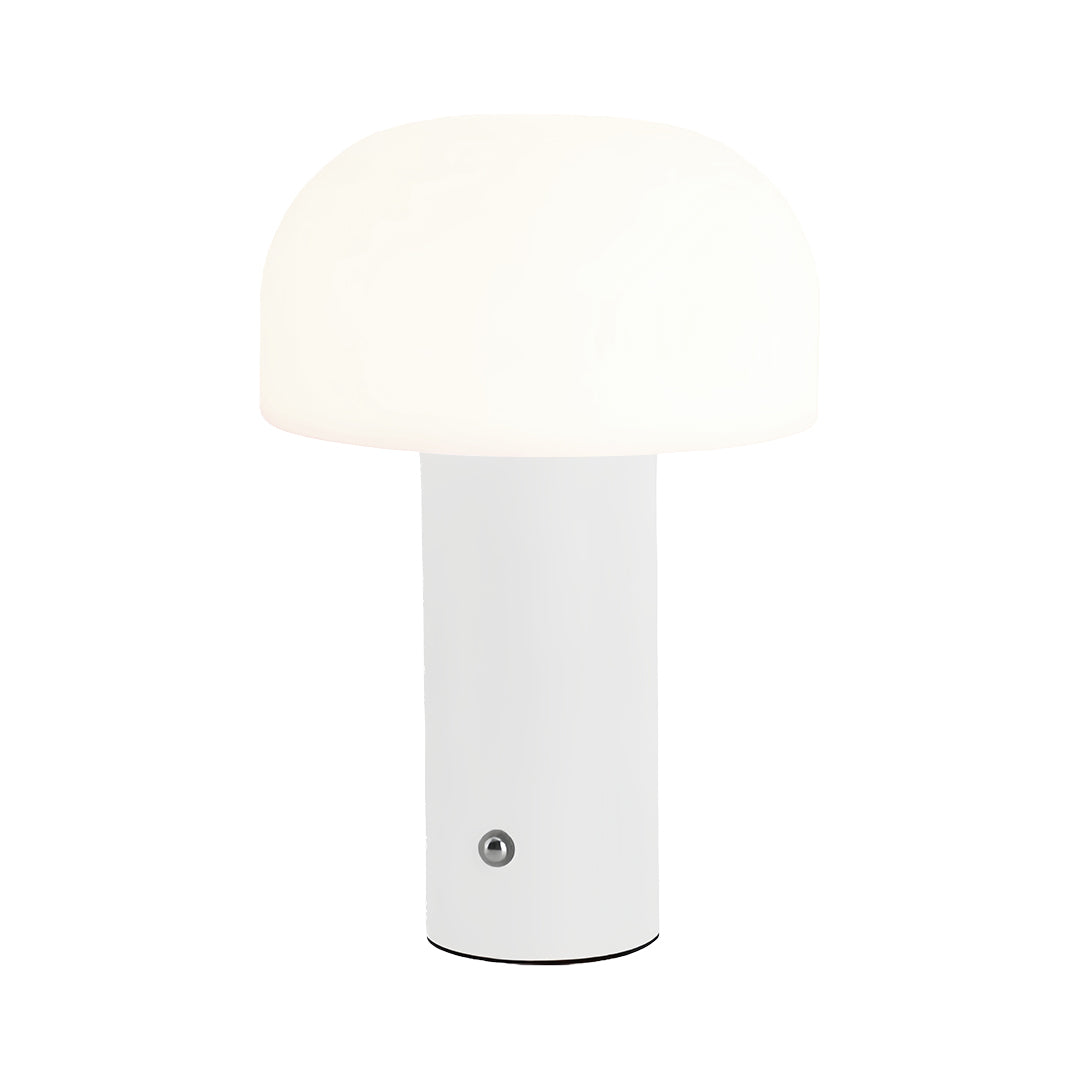 FENWICK IRON STEM MUSHROOM SHADE TABLE LAMP