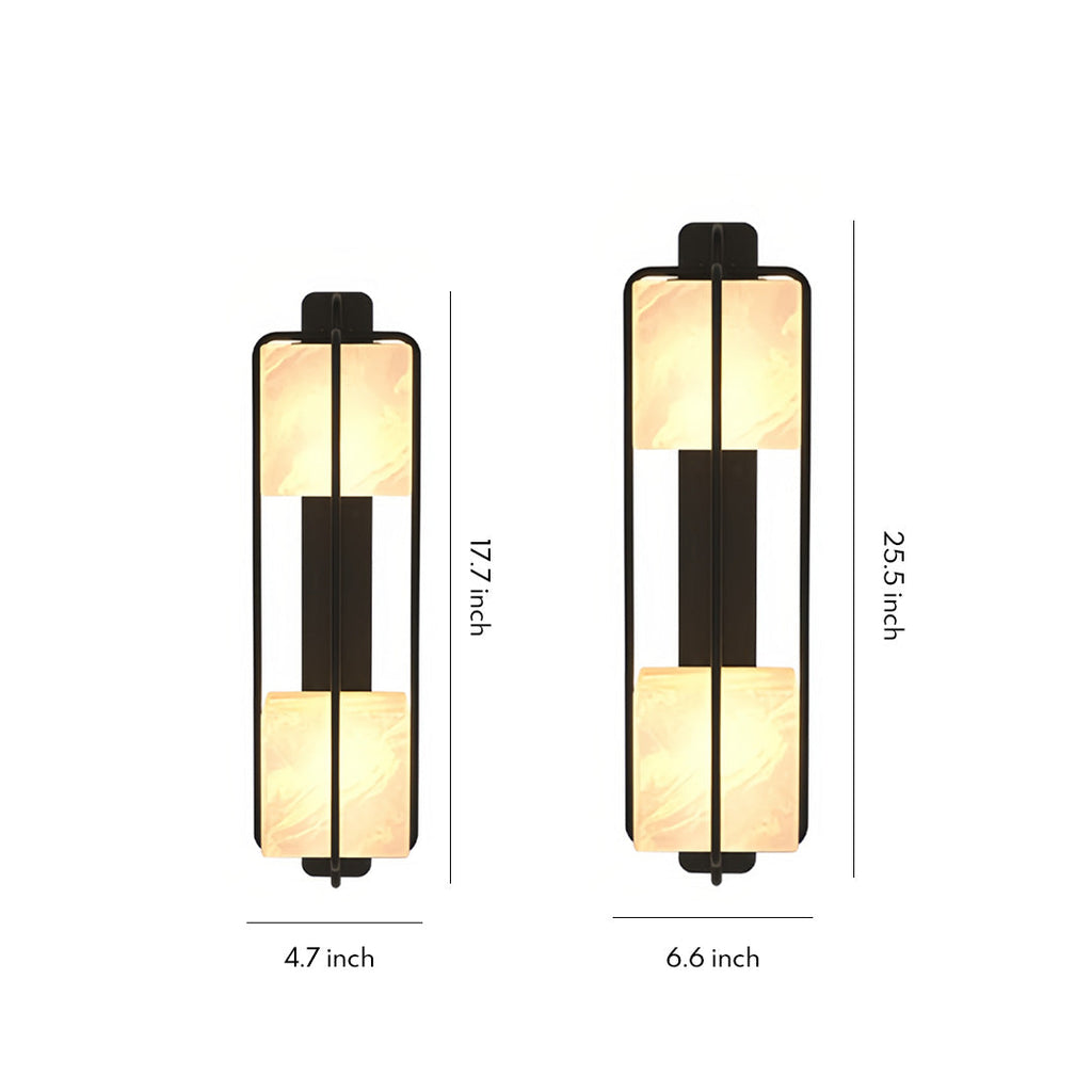 FENWICK ARTISANAL MARBLE OUTDOOR WALL LANTERN