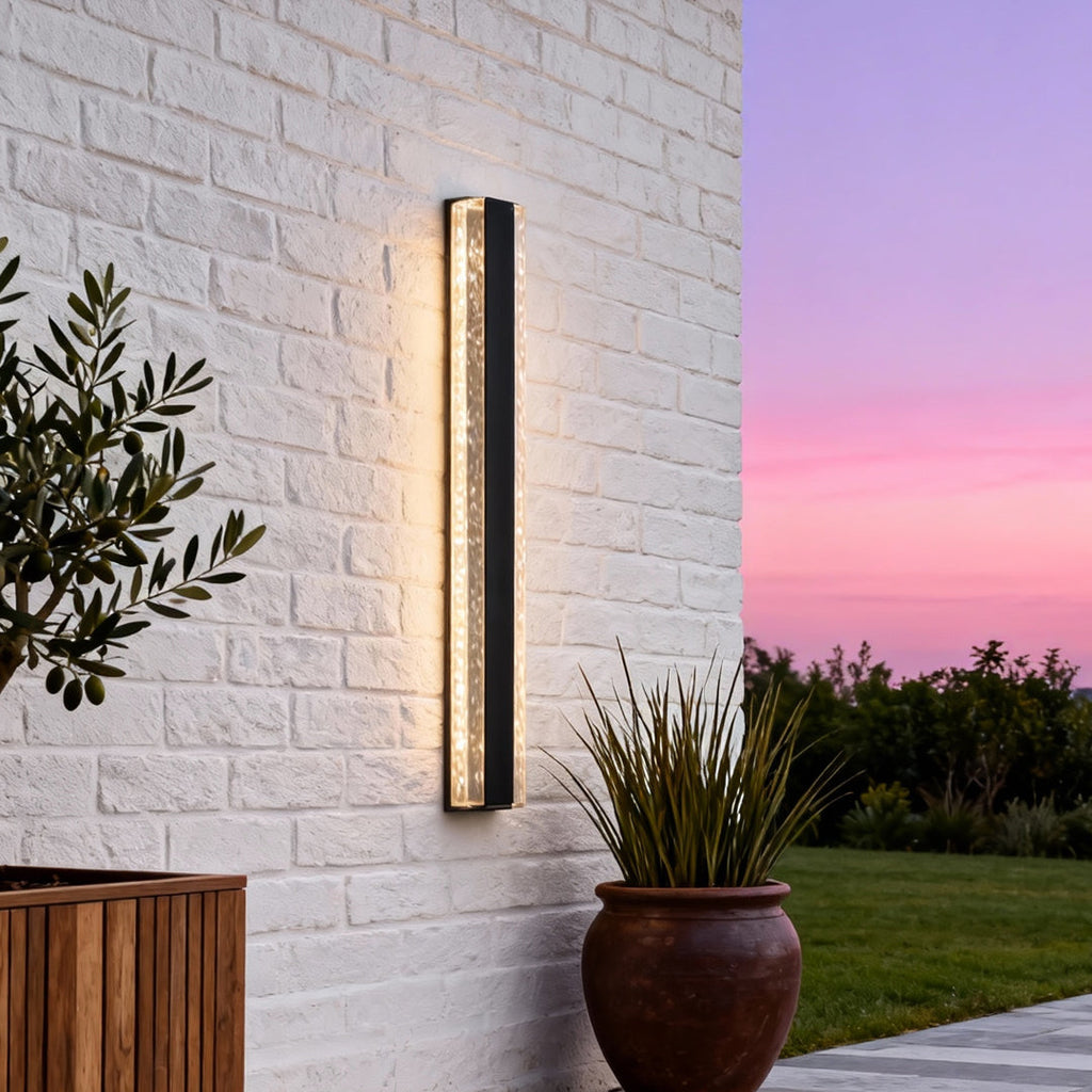 CHISWICK CRYSTAL STRIP OUTDOOR LANTERN