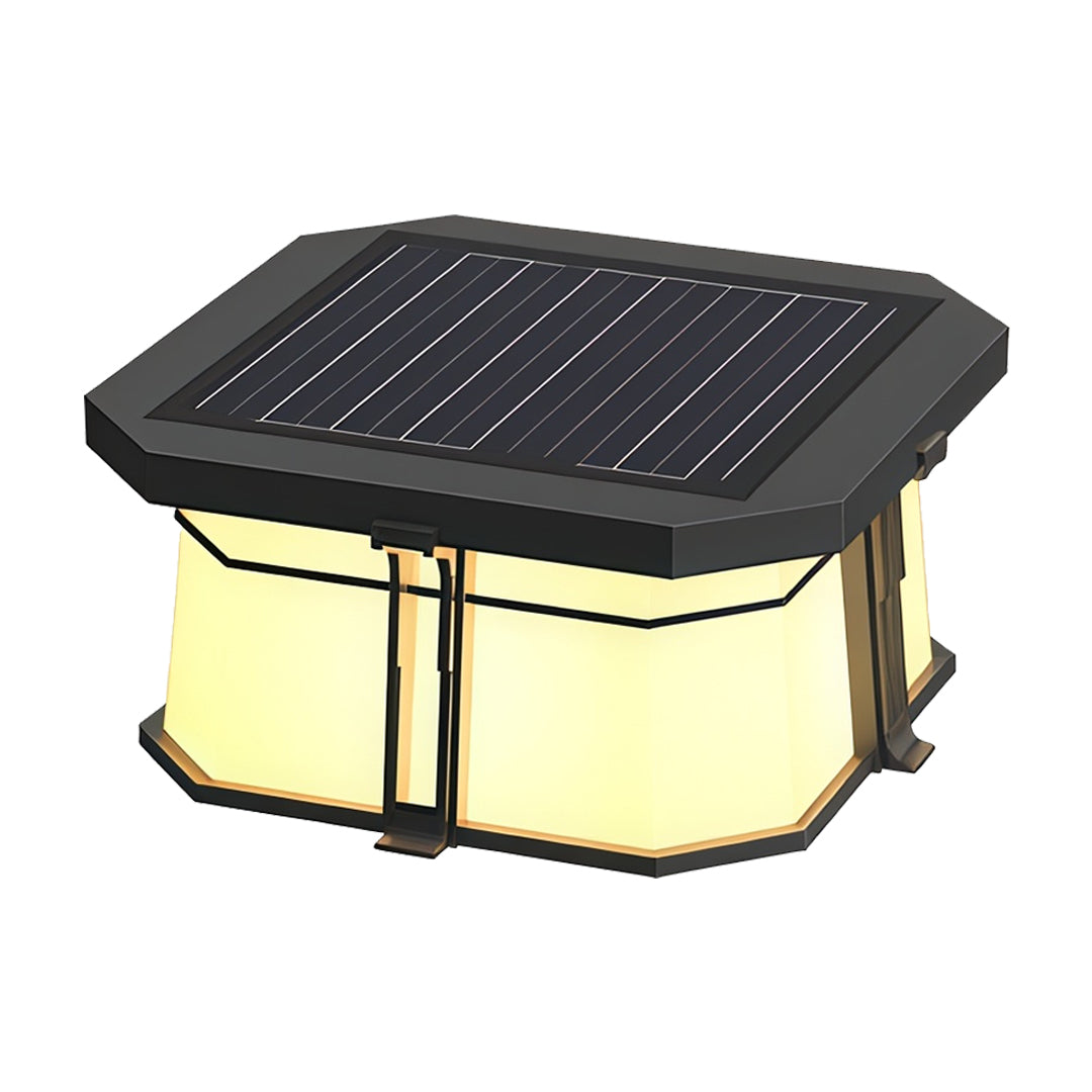 WINDSOR BLACK PILLAR TOP OUTDOOR ILLUMINATOR