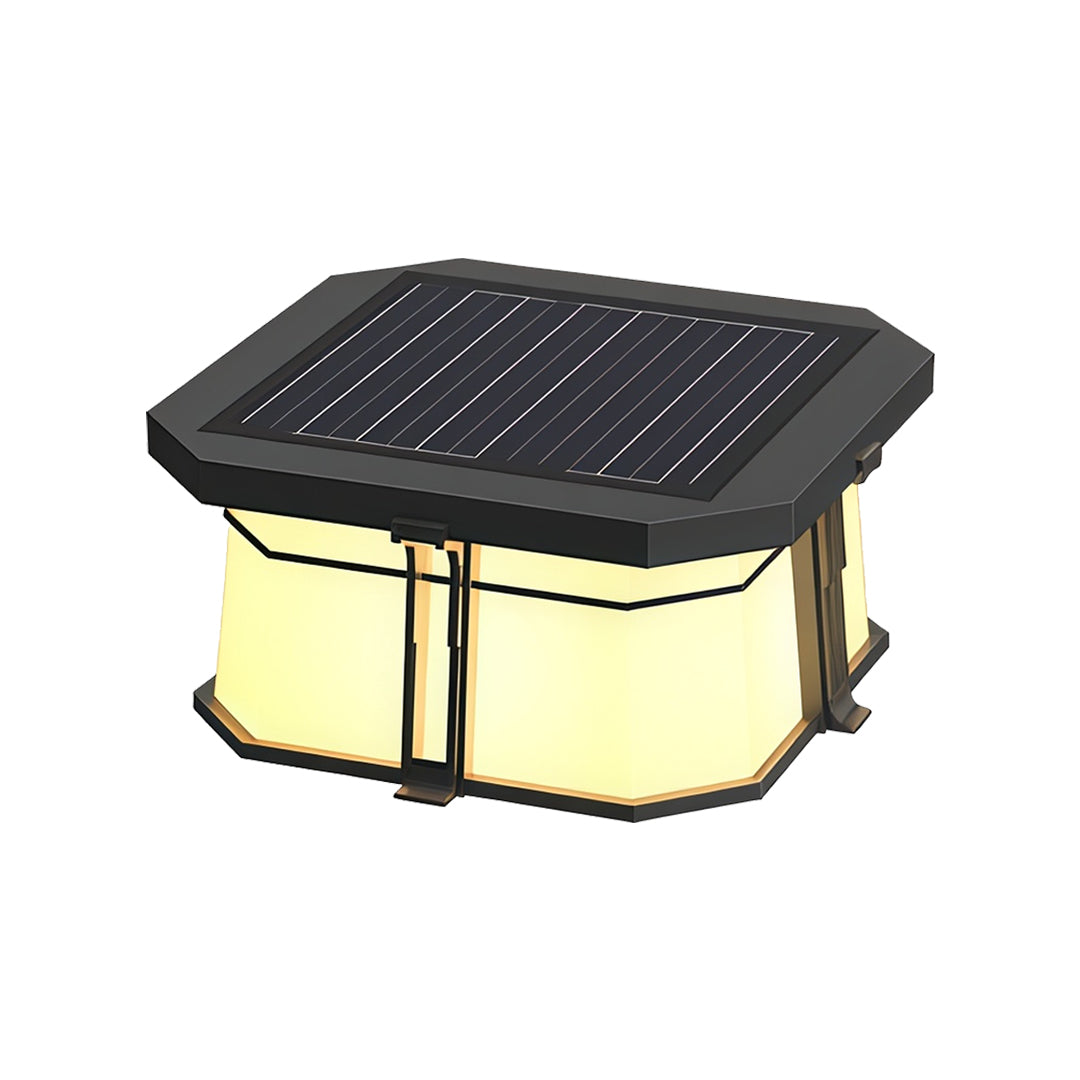 WINDSOR BLACK PILLAR TOP OUTDOOR ILLUMINATOR