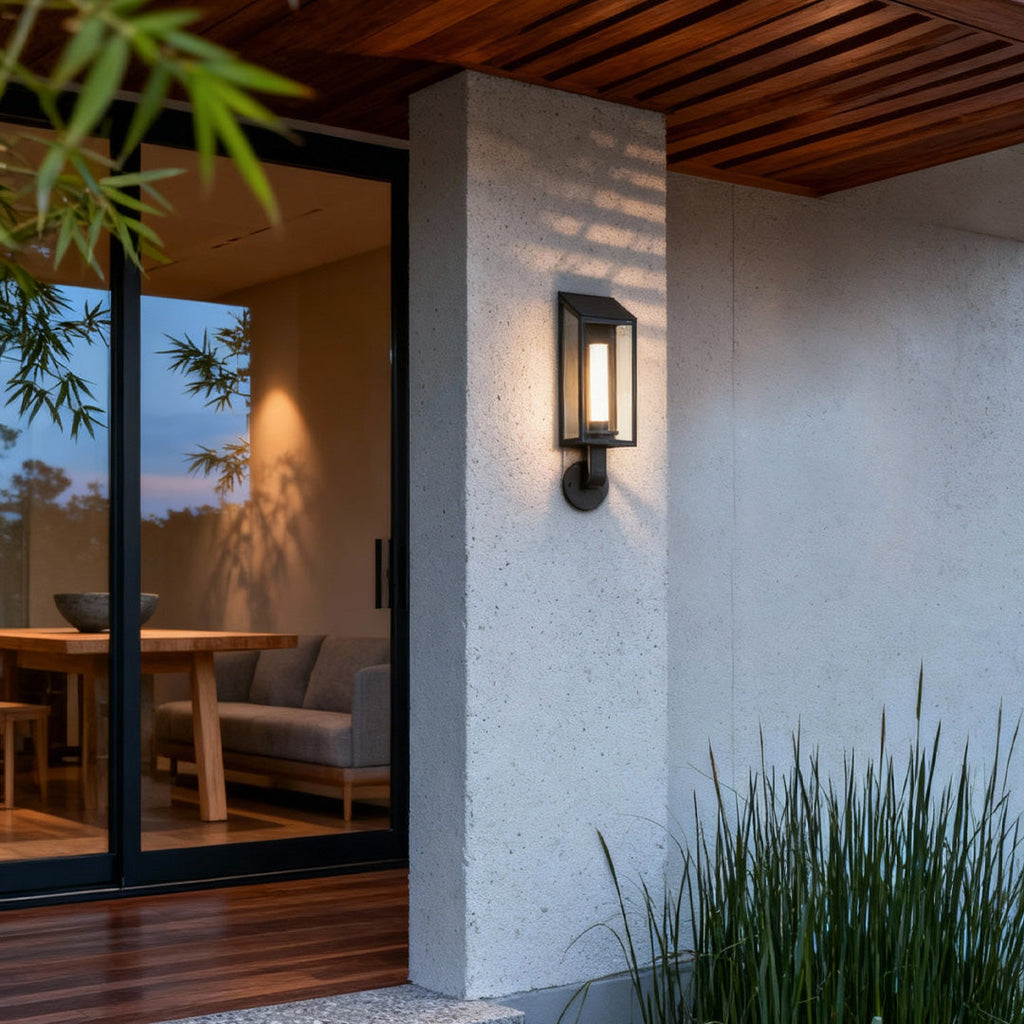 WINTHROP WEATHERED IRON WALL LANTERN