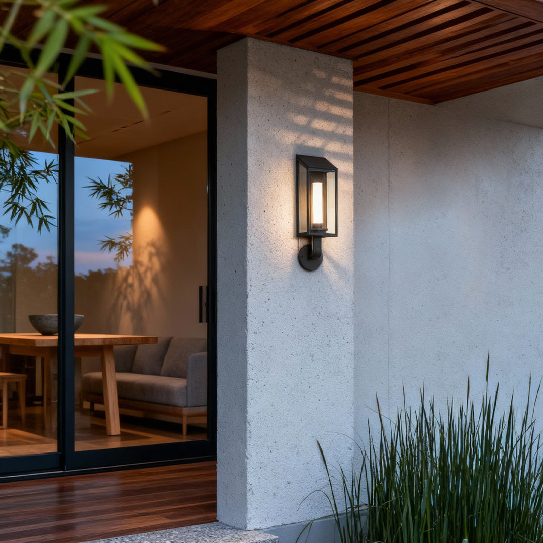 WINTHROP WEATHERED IRON WALL LANTERN