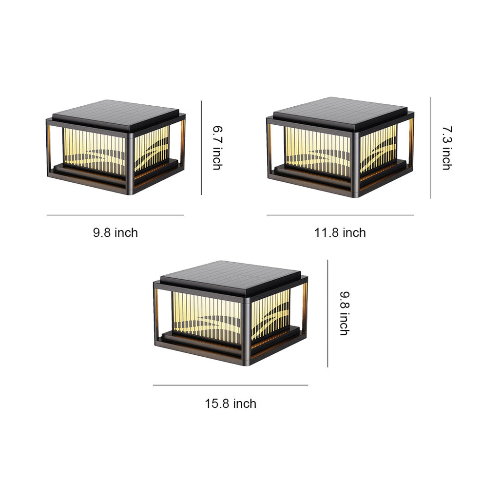 WINDSOR WAVE WATERPROOF PILLAR LANTERN