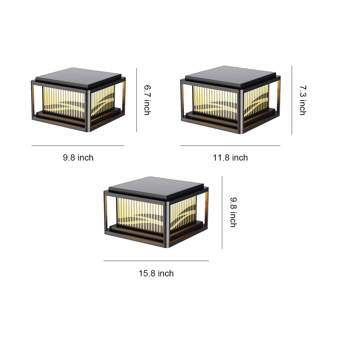 WINDSOR WAVE WATERPROOF PILLAR LANTERN