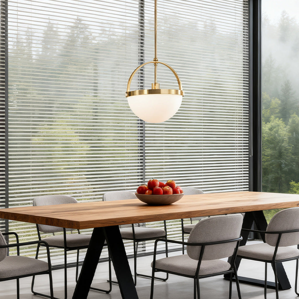 WINTHROP GOLDEN GLOW MINIMALIST PENDANT LIGHT