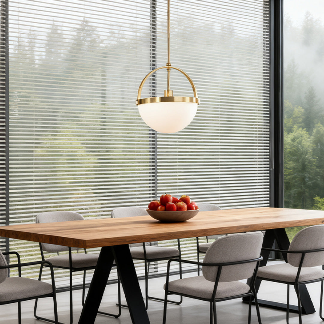 WINTHROP GOLDEN GLOW MINIMALIST PENDANT LIGHT