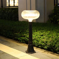 BRADSHAW SOLAR-CYLINDER GARDEN ILLUMINATOR WITH OVAL ACRYLIC GLOW