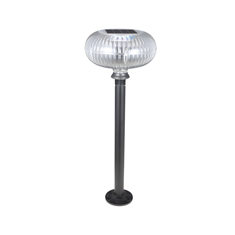 BRADSHAW SOLAR-CYLINDER GARDEN ILLUMINATOR WITH OVAL ACRYLIC GLOW