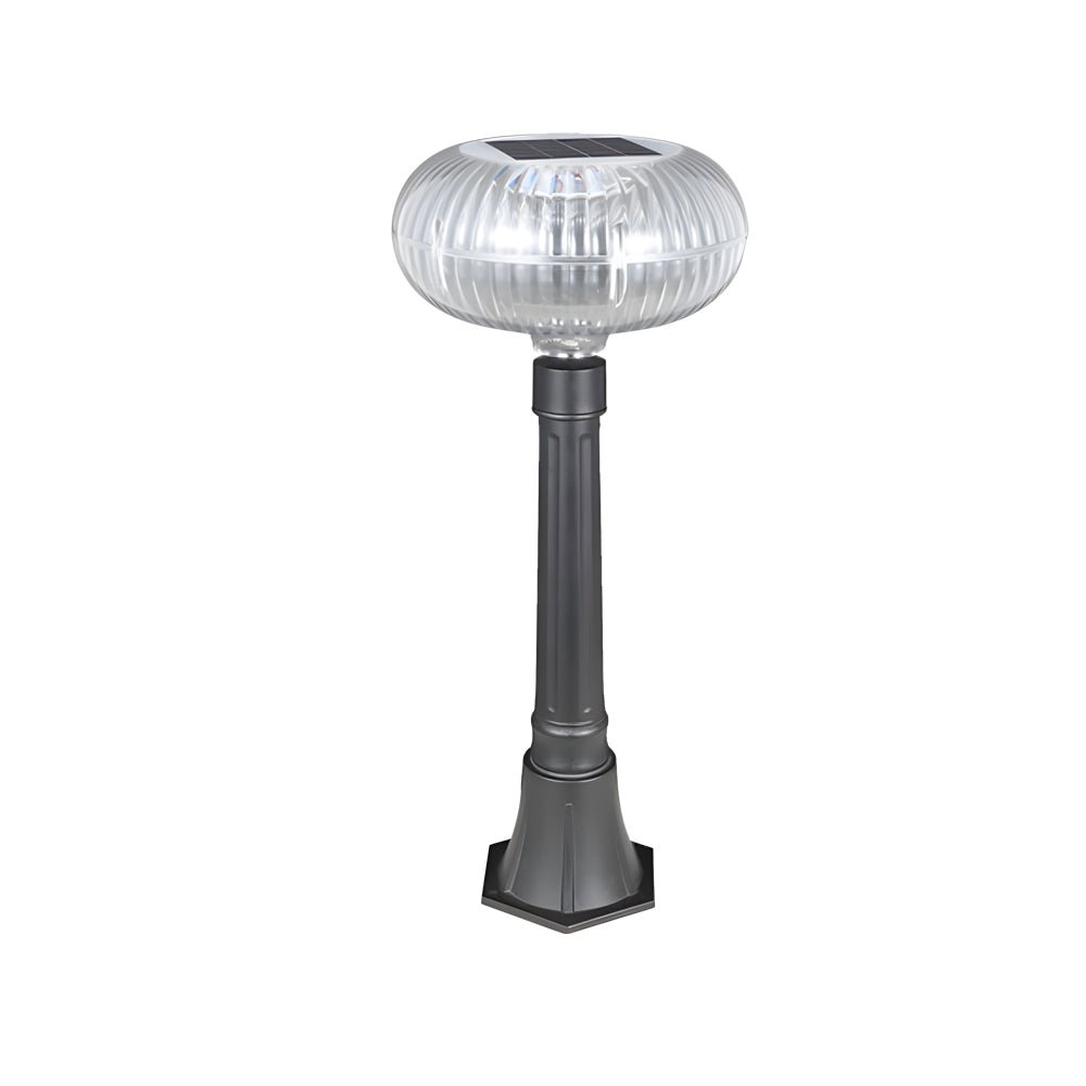 BRADSHAW SOLAR-CYLINDER GARDEN ILLUMINATOR WITH OVAL ACRYLIC GLOW