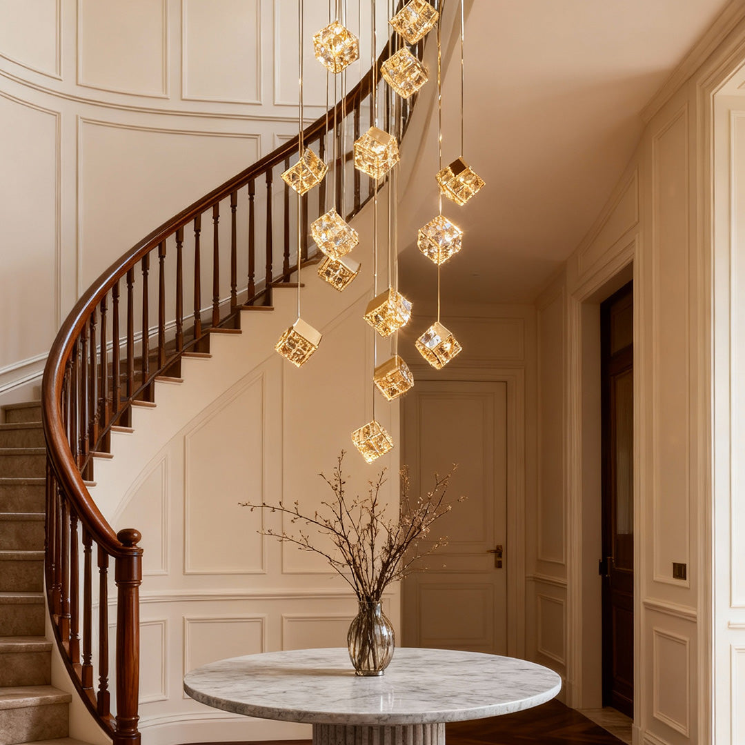 VANDERBILT CRYSTAL ASCENT CHANDELIER