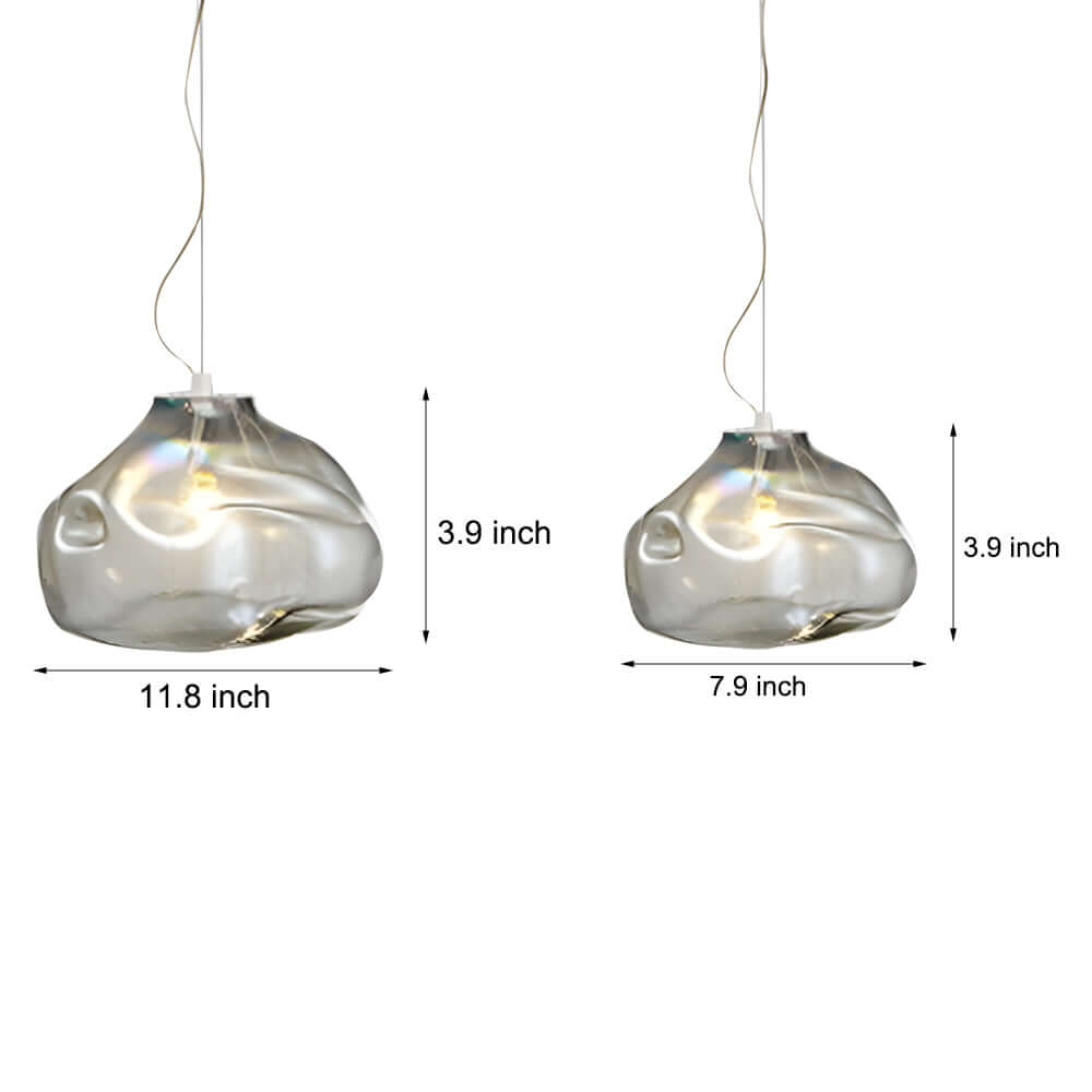 WINTERBOURNE HAND-BLOWN GLASS PENDANT LANTERN