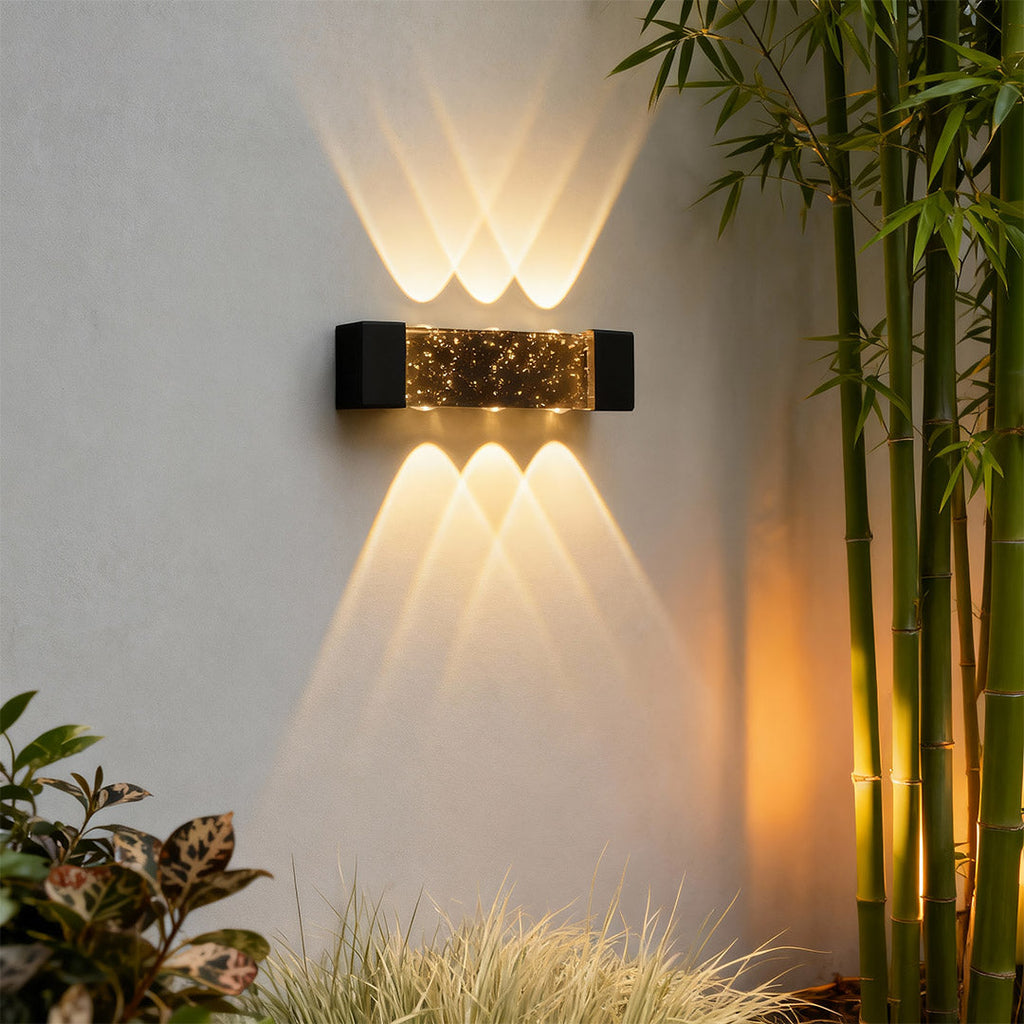 WINDSOR CRYSTAL REFLECTIVE OUTDOOR SCONCE