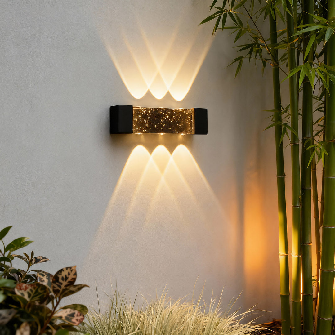 WINDSOR CRYSTAL REFLECTIVE OUTDOOR SCONCE