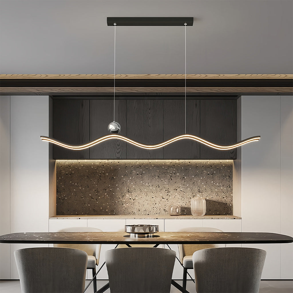 WHITBY WAVE MODERN PENDANT LIGHT