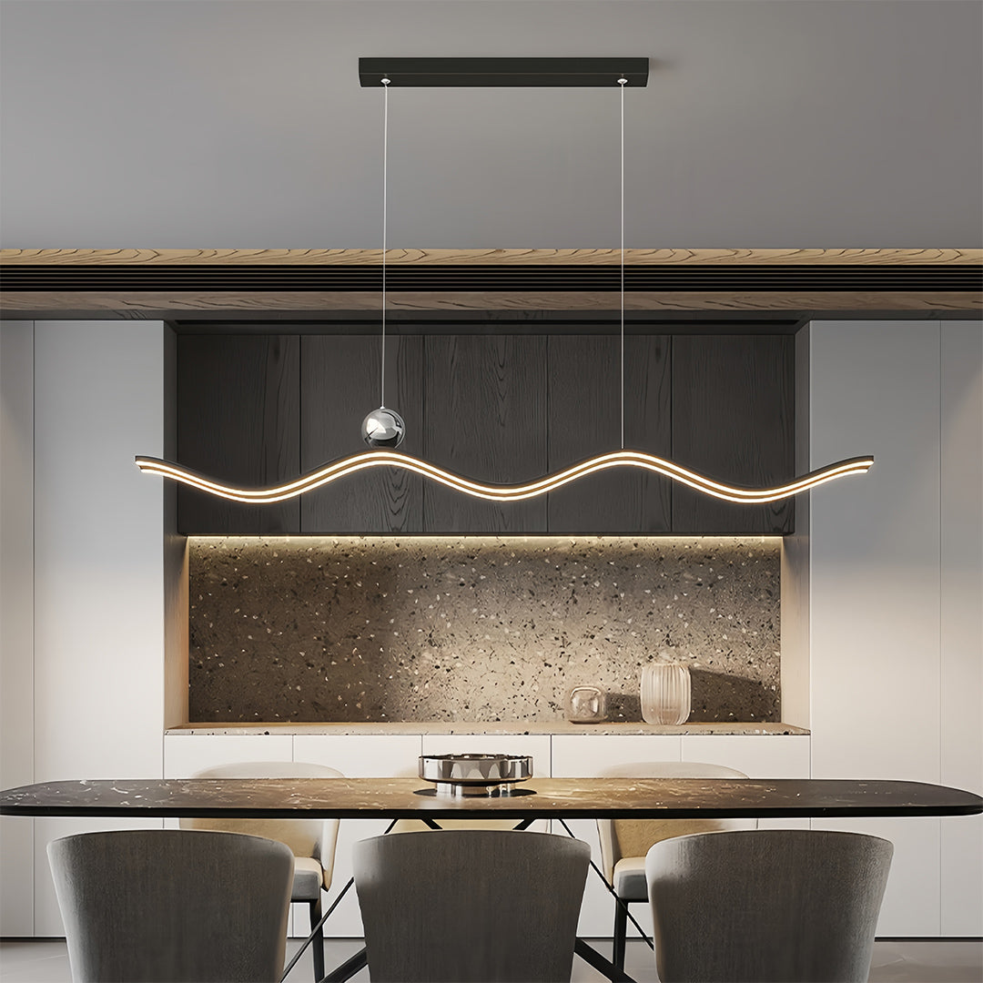 WHITBY WAVE MODERN PENDANT LIGHT
