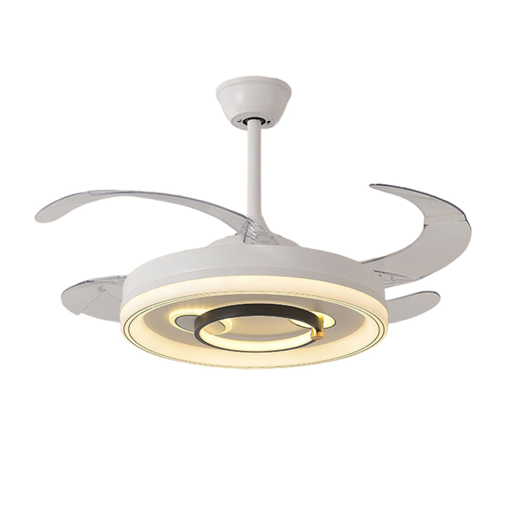 WINTHORPE WHISPERING BREEZE TRANSLUCENT BLADE LIGHTED CEILING FAN