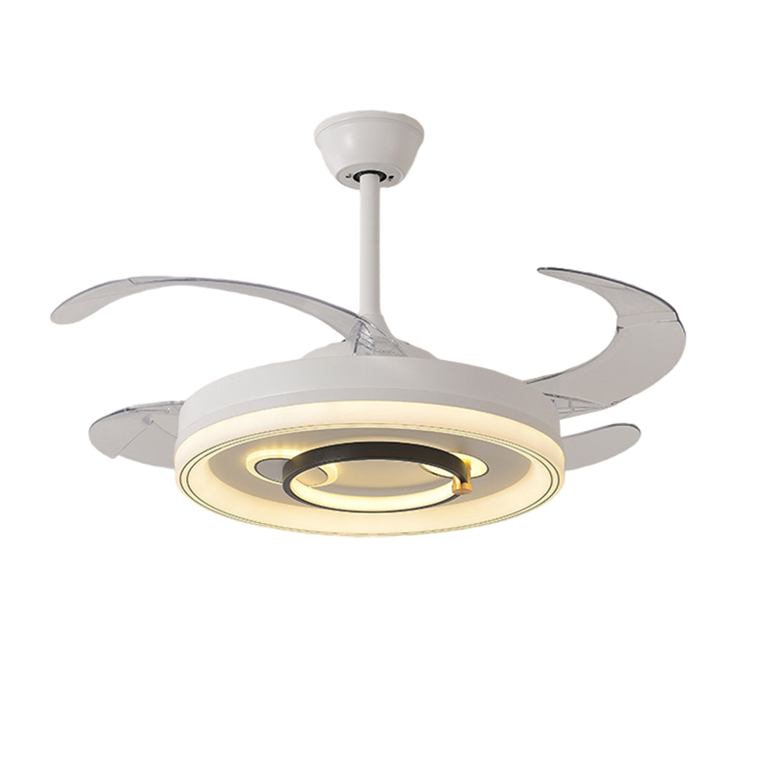 WINTHORPE WHISPERING BREEZE TRANSLUCENT BLADE LIGHTED CEILING FAN