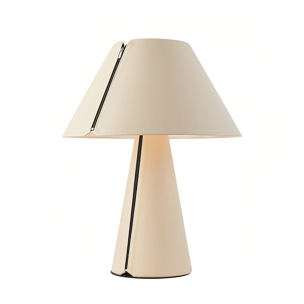 WINDSOR WHITE PLEATED TABLE LAMP, MODERN BEDSIDER WITH CHIC SHADE