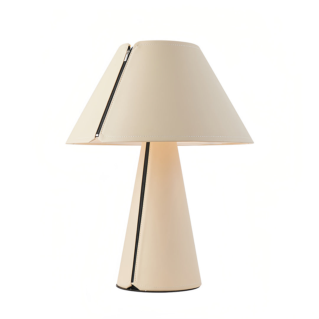 WINDSOR WHITE PLEATED TABLE LAMP, MODERN BEDSIDER WITH CHIC SHADE