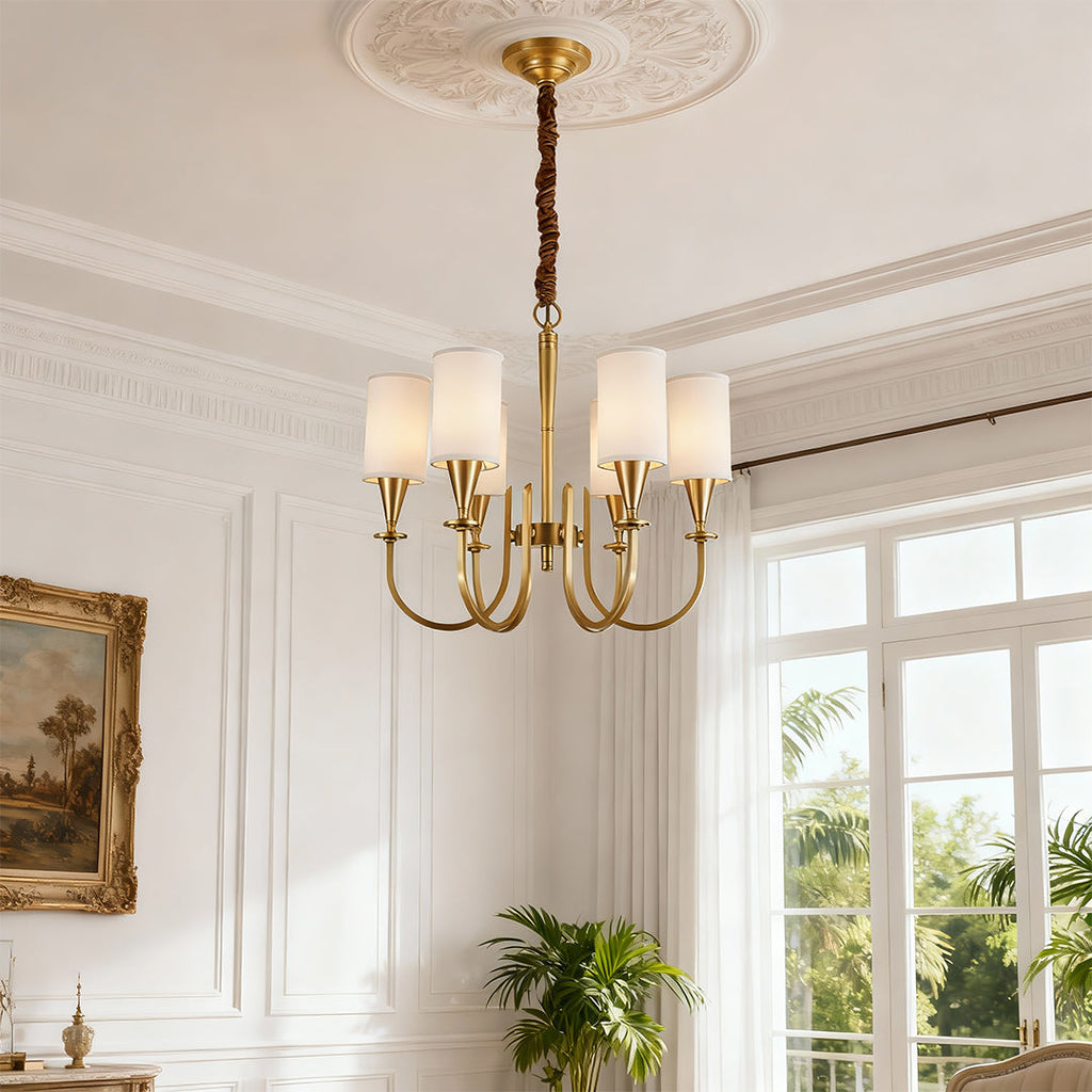 RAVENSCROFT COPPER DRAPED LUMINAIRE
