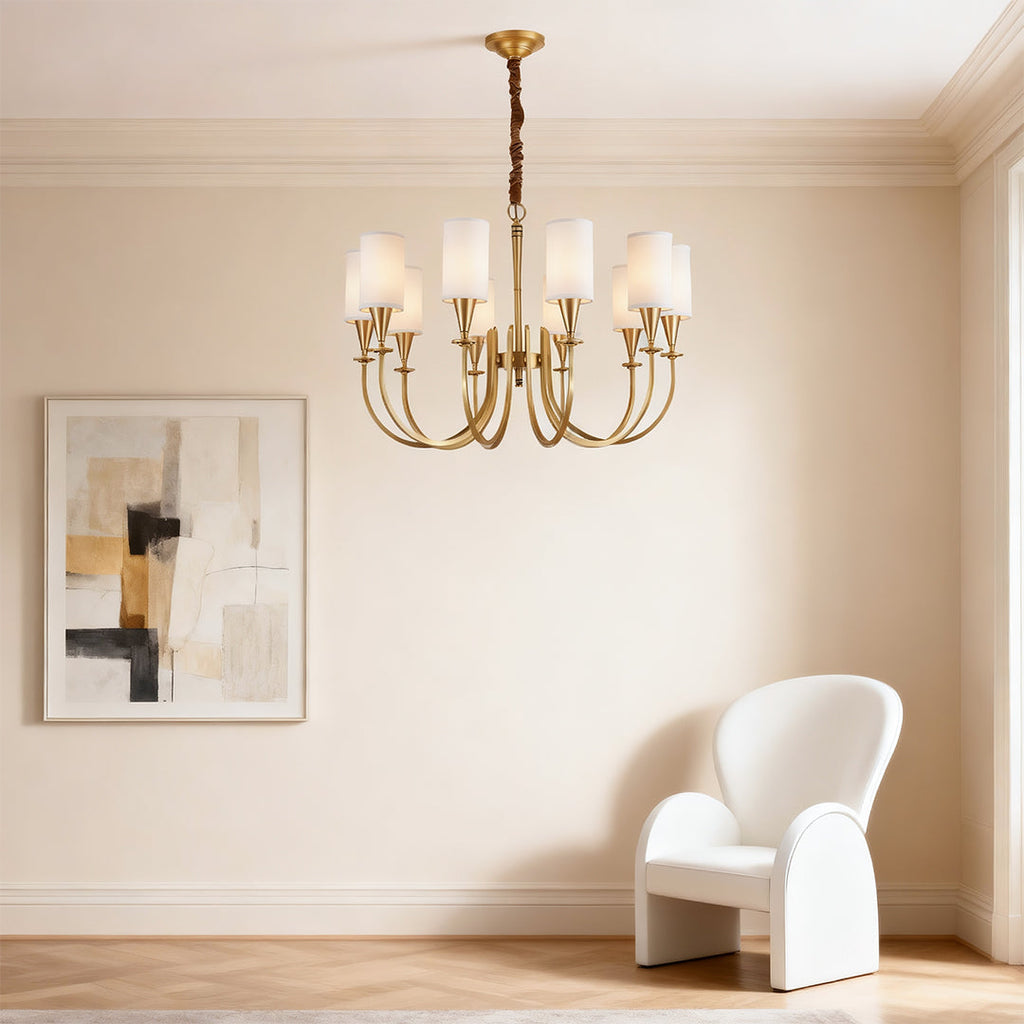 RAVENSCROFT COPPER DRAPED LUMINAIRE