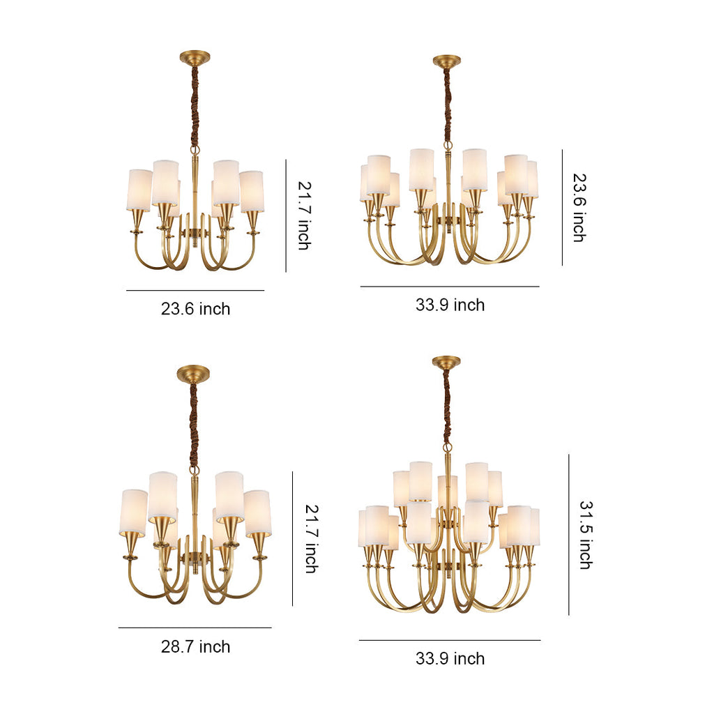 RAVENSCROFT COPPER DRAPED LUMINAIRE