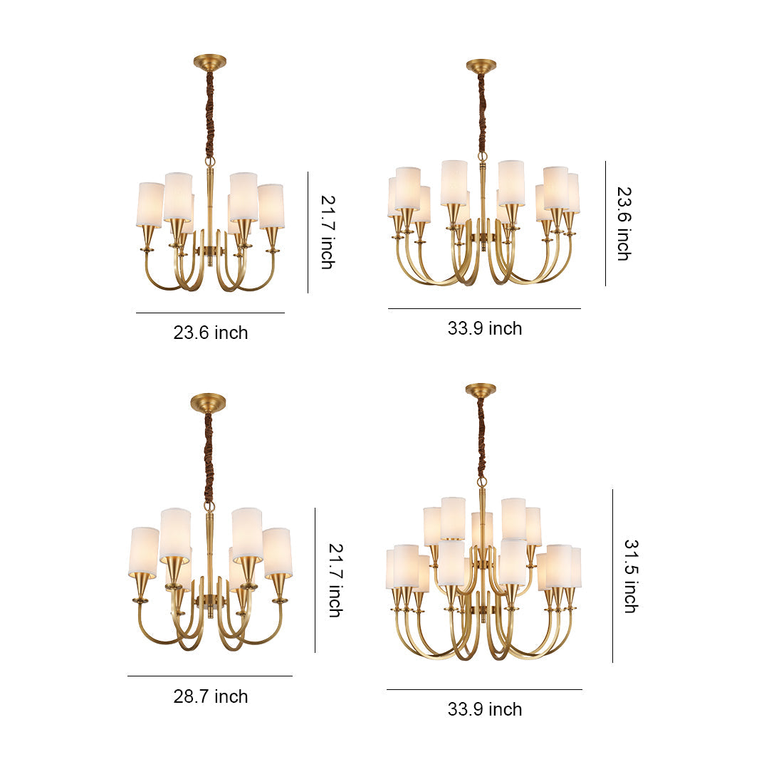 RAVENSCROFT COPPER DRAPED LUMINAIRE